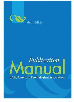 Publication Manual of the American Psychological Association