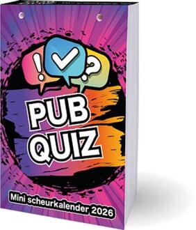 Pubquiz scheurkalender mini - 2026 -   (ISBN: 9789464328431)