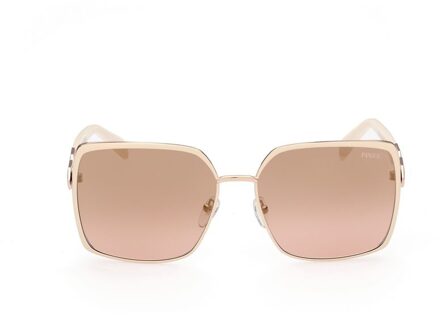 Pucci Vierkante Zonnebril Bruin