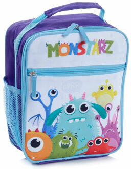 Puckator Draagbare lunch koeltas Monstarz print 21 x 11 x 25 cm - 5.8 L - Koeltas Multikleur