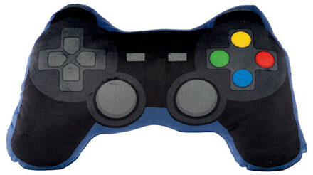 Puckator Game controller pluche kussen - 35 cm - zwart - fun cadeau - sierkussens - Sierkussens