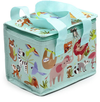 Puckator Kleine lunch koeltas - Animal Kingdom print - 20 x 15 x 14 cm - 4,7 liter