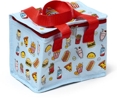 Puckator Kleine lunch koeltas - Food Kingdom print - 20 x 15 x 14 cm - 4,7 liter