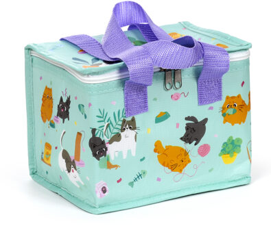 Puckator Kleine lunch koeltas - Katten Kingdom print - 20 x 15 x 14 cm - 4,7 liter