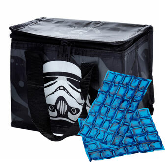 Puckator Kleine lunch koeltas met 2x flexibel koelelement - Stormtrooper print - 4,4 liter - Koeltas Multikleur