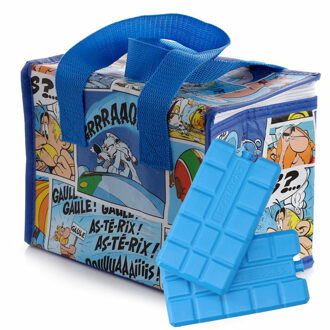 Puckator Kleine lunch koeltas met 2x koelelement - Asterix print - 4,4 liter