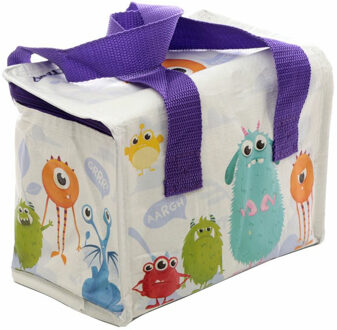 Puckator Kleine lunch koeltas Monstarz print 16 x 21 x 14 cm - 4,7 liter - Koeltas Multikleur