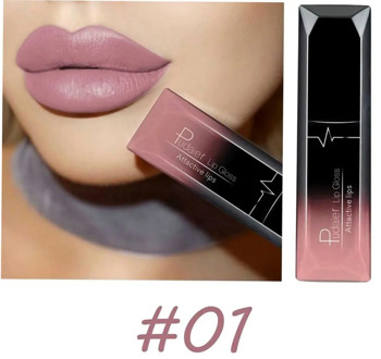 Pudaier Long Lasting Liquid Lipstick Soft Matte Velvet Lip Gloss Non Stick Cup Lip Makeup Lip Lipstick Cosmetic for Women