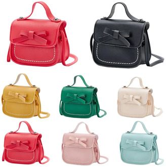 Pudcoco 2020 Kid Girl Mini Bags Toddler Baby Girl Princess Bow Shoulder Crossbody Bags Solid Shoulder Bag