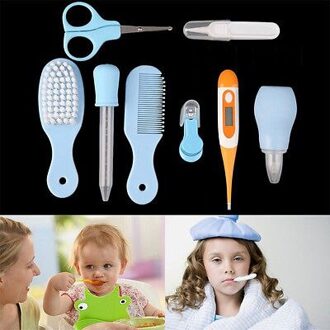 Pudcoco 8 Stks Pasgeboren Baby Nail Haar Gezondheidszorg Body Thermometer Grooming Kit Set Willekeurige Mode