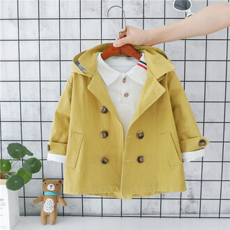 PUDCOCO Kids Winter Warm Trench Meisjes Jongen Windjack Baby Button Up Bovenkleding Mode Slanke Jassen 1-5T