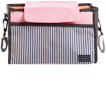 Pudcoco Mode Multifunctionele Mummy Bag Luier Nappy Kinderwagen Wandelwagen Opknoping Bag Roze Zwart