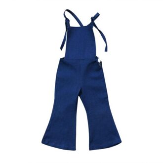 PUDCOCO Peuter Kids Meisjes Denim Band Bib Broek Romper Jumpsuit Playsuit Outfit Kleding 6T