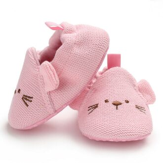 Pudcoco Schoenen ALLE Voor Baby Peuter Babys Meisjes Booties Kids Laarzen Rubber Winter Soft Sole Crib Schoenen 0- 18 maanden Roze / 12