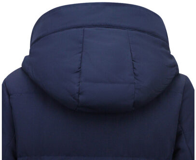 Puffer jacket lang getailleerd Blauw - XS