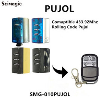 PUJOL garagedeur afstandsbediening PUJOL VARIO OCEAAN, WIT, ZWART, MERCURIO gate control 433.92MHz rolling code 3stk