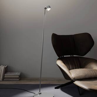 Puk! 80 Floor LED lenzen helder/mat, chroom mat mat chroom