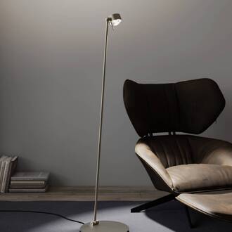 Puk! 80 Floor LED lenzen helder/mat, nikkel mat mat nikkel