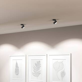 Puk! 80 Move LED spot lens mat antraciet/chroom mat antraciet, chroom