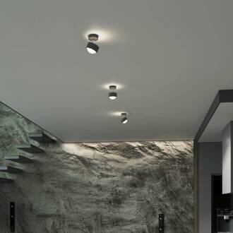 Puk! 80 Turn Up/downlight lens mat antraciet mat antraciet, chroom