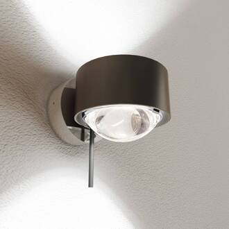 Puk! 80 Wall LED spot lenzen helder bruin/chroom donkerbruin, chroom