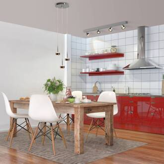 Puk Drop Trio hanglamp, chroom, 3-lamps, G9