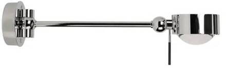 Puk Hotel leeslamp, 38 cm, mat nikkel, G9