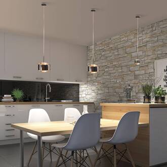 Puk Maxx Drop Solo hanglamp, chroom