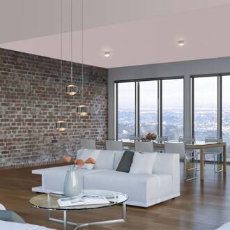 Puk Maxx Drop Trio hanglamp, chroom, 3-lamps G9