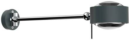 Puk Maxx Hotel G9 30cm lenzen helder, antraciet mat antraciet mat, chroom, helder