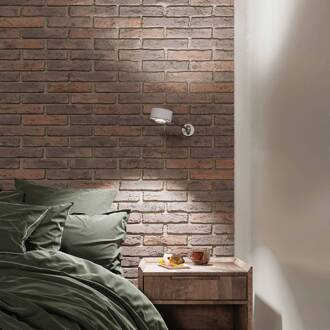 Puk Maxx Hotel LED, 30cm, heldere lenzen, mat wit wit mat, chroom, helder