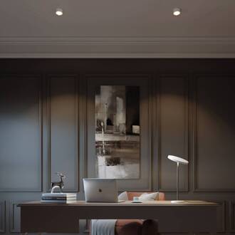 Puk Maxx One 2 LED spot, heldere lens, mat wit wit mat, chroom, helder