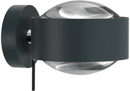 Puk Maxx Wall+ LED, heldere lenzen, antraciet/chroom antraciet mat, chroom, helder