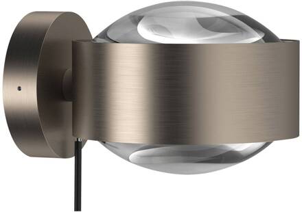 Puk Maxx Wall+ LED, heldere lenzen, mat nikkel mat nikkel, helder