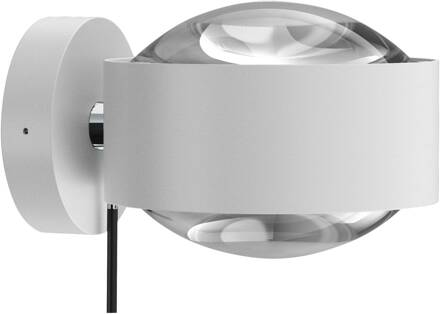 Puk Maxx Wall+ LED, heldere lenzen, wit mat/chroom wit mat, chroom, helder
