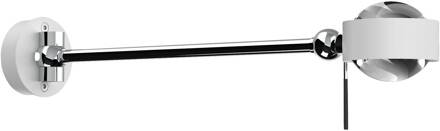 Puk Mini Hotel G9, 30cm, heldere glazen, mat wit wit mat, chroom, helder