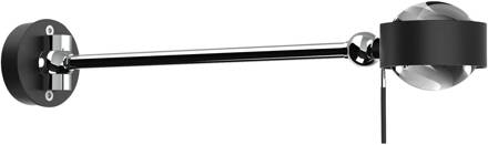 Puk Mini Hotel G9, 30cm, heldere glazen, mat zwart matzwart, chroom, transparant