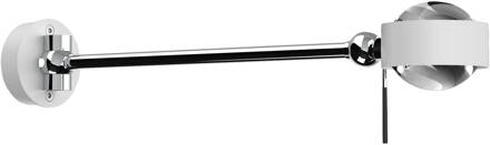 Puk Mini Hotel LED, 30cm, heldere lenzen, wit/chroom wit mat, chroom, helder