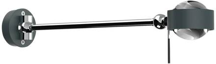 Puk Mini Hotel LED 30cm lenzen helder antraciet mat antraciet mat, chroom, helder