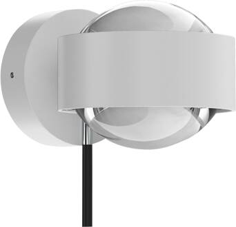 Puk Mini Wall+, G9, heldere lenzen, wit mat/chroom wit mat, chroom, helder