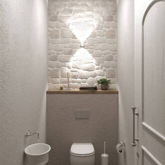 Puk Mini Wand LED 2x8W lenzen helder, mat wit wit mat, helder