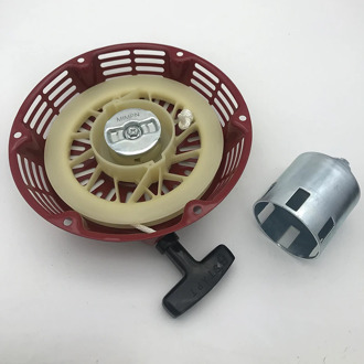 Pull Start Starter Recoil With Flange Cup Set For Honda Gx340 11Hp & Gx390 13Hp 188 Lawn Mower Generator Engine Spare Parts