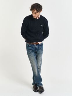 Pullover Cable Navy Donkerblauw