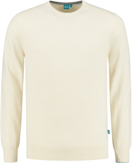 Pullover Crewneck Offwhite   3XL Wit