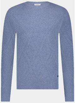 Pullover gomer pull r-neck bwa25305go46/210 light blue Blauw - XXL