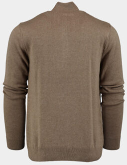 Pullover half zip art-302/8017-coffee Bruin - S