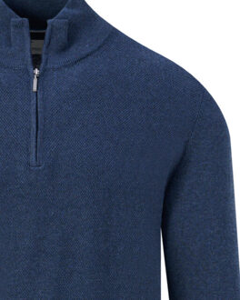 Pullover half zip Blauw - XXXL