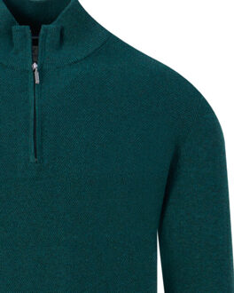 Pullover half zip Groen - XL