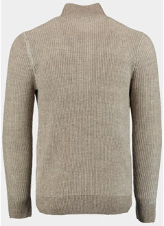 Pullover half zip grof 4356225/158b Bruin - XXL