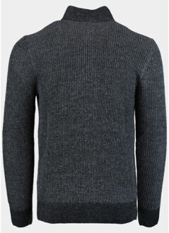 Pullover half zip grof 4356225/158f Blauw - M